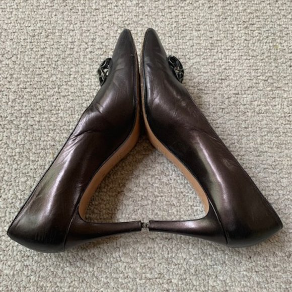 YVES Saint Laurent Authentic Leather Pumps Sz. 8 N - Picture 6 of 8